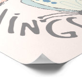 Verspreid Uw Boterflies die van Wings Bericht insp Poster (Hoek)