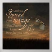 Verspreid Uw Citaat van Wingen Poster (Voorkant)