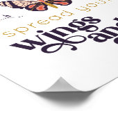 Verspreid uw vleugels en vliegend Poster (Hoek)