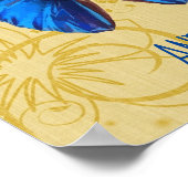 Verspreid uw vleugels met een vlindercitaat poster (Hoek)