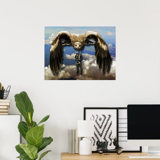 Verspreid uw Wingen Poster (Thuiskantoor)