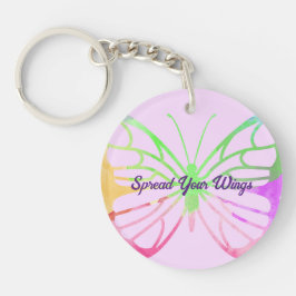Verspreid uw Wings Butterfly Sleutelhanger