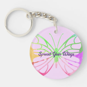 Verspreid uw Wings Butterfly Sleutelhanger