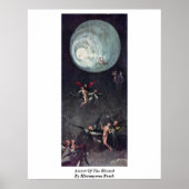 Verspreid van de blote. Door Hieronymus Bosch Poster (Voorkant)