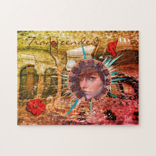 Verspreid, verstrooid, verpakt en overdekt legpuzzel