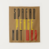 Verspreid vrede niet oorlog wandkleed (Voorkant)