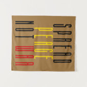 Verspreid vrede niet oorlog wandkleed (Voorkant (horizontaal))