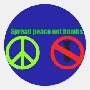 Verspreid vrede stickers