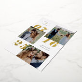 Verspreid vreugde ECHT FOLIE Save The Date Kaart (Gedraaid)