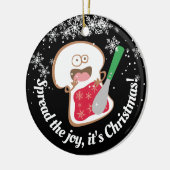 Verspreid vreugde jelly sandwich gepersonaliseerde keramisch ornament (Links)