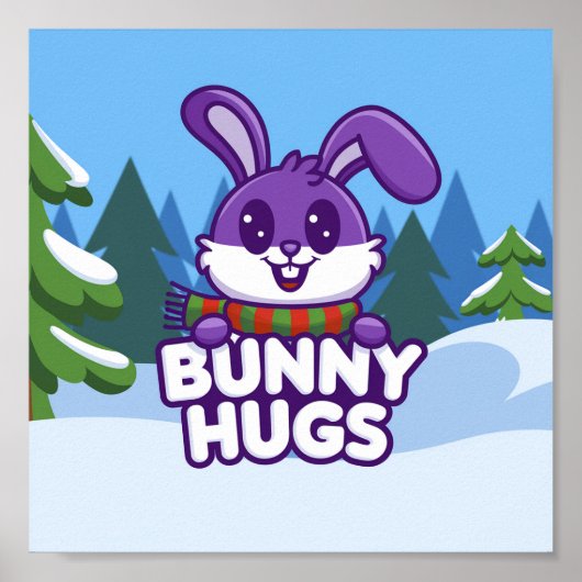 Verspreid vreugde met Winter Bunny Knuffels! Poster (Voorkant)