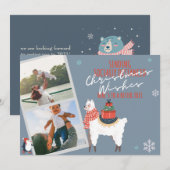 Verspreid vreugde, niet het virus - sociaal gedist feestdagenkaart (Voorkant / Achterkant)