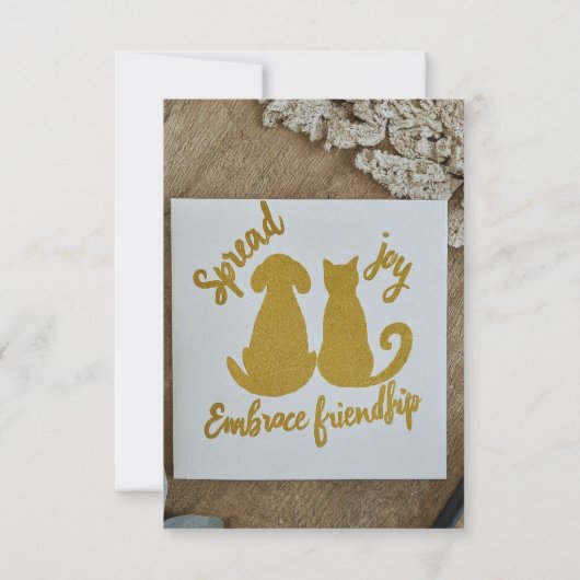 Verspreid vreugde, omarm vriendschap (Achterkant)