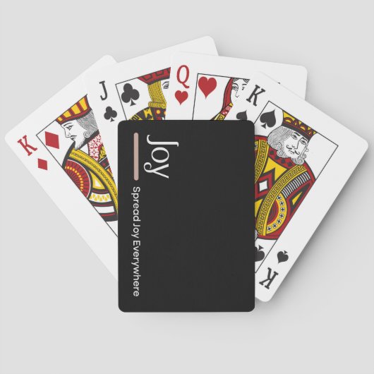 Verspreid vreugde overal pokerkaarten (Achterkant)