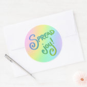 Verspreid vreugde! ronde sticker (Envelop)