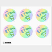 Verspreid vreugde! ronde sticker (Vel)