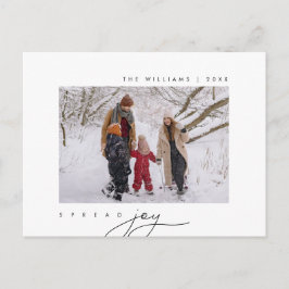Verspreid vreugde, Vrolijke Kerstmisgroet, Familie Briefkaart