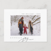 Verspreid vreugde, Vrolijke Kerstmisgroet, Familie Briefkaart (Voorkant)