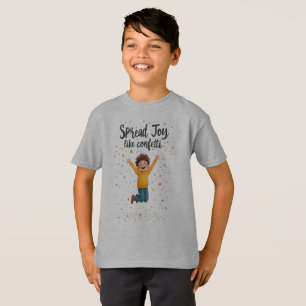 Verspreid vreugde zoals Confetti-levendig positivi T-shirt