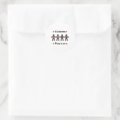 Verspreid vriendelijkheid13 ronde sticker (Tas)
