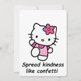 Verspreid Vriendelijkheid Als Confetti Kaart