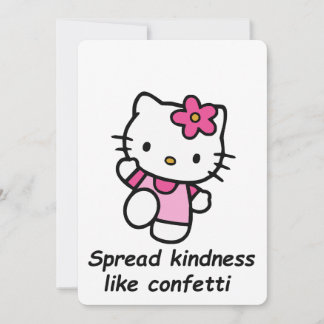 Verspreid Vriendelijkheid Als Confetti Kaart