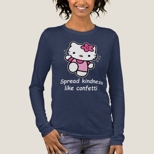 Verspreid vriendelijkheid als confetti Tri-Blend shirt (Voorkant)