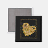 Verspreid vriendelijkheid als glitter Sticker Magneet (Voorkant / Achterkant)