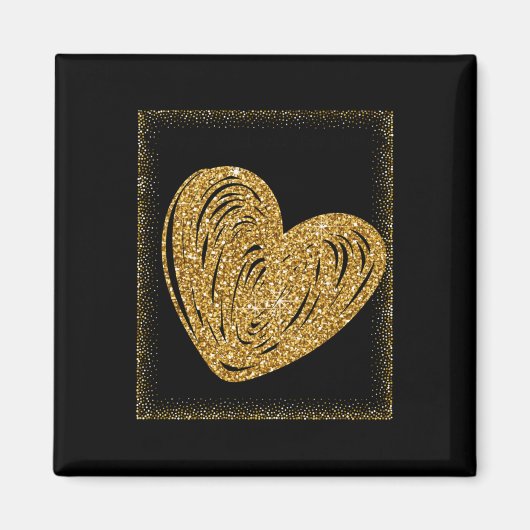 Verspreid vriendelijkheid als glitter Sticker Magneet (Voorkant)