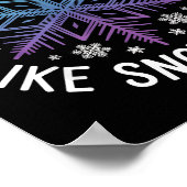 Verspreid Vriendelijkheid Als Sneeuwvlokken Inspir Poster (Hoek)