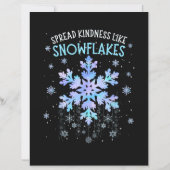 Verspreid vriendelijkheid als sneeuwvlokken Kerstl (Achterkant)