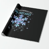 Verspreid vriendelijkheid als sneeuwvlokken Kerstl Cadeaupapier (Uitgerold)