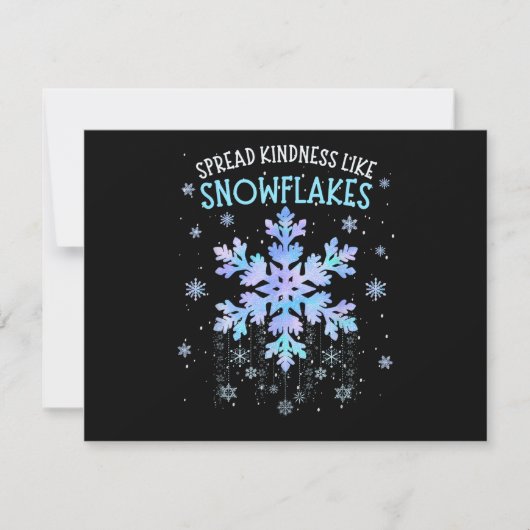 Verspreid vriendelijkheid als sneeuwvlokken Kerstl Save The Date (Voorkant)