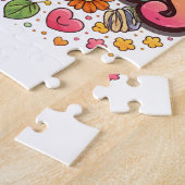 Verspreid Vriendelijkheid – Mooie Bloemige Regenbo Legpuzzel (Zijkant)
