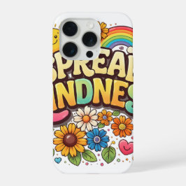 Verspreid Vriendelijkheid – Mooie Bloemrijke Regen iPhone 15 Pro Case
