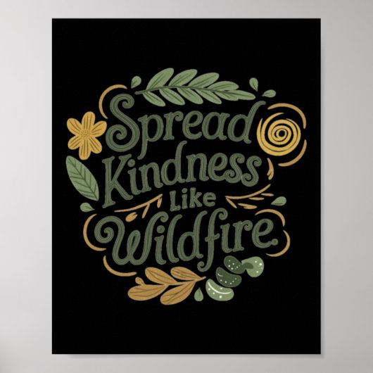 Verspreid vriendelijkheid - Positieve affirmatie S Poster (Voorkant)