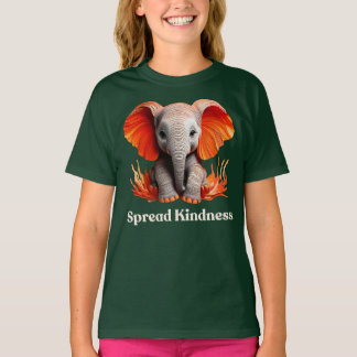 Verspreid Vriendelijkheid Schattigee oranje-rode B T-shirt