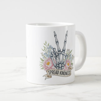"Verspreid Vriendelijkheid" Skelet Vredesteken – W Grote Koffiekop