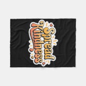 Verspreid vriendelijkheid - vriendelijkheid S Stic Fleece Deken (Voorkant (Horizontaal))