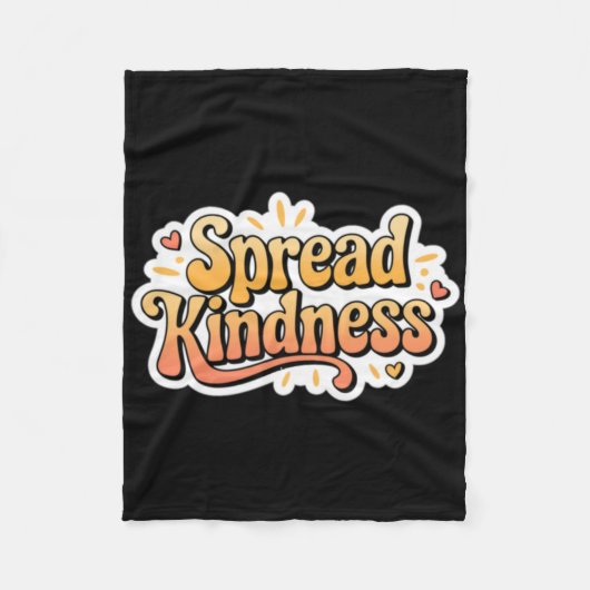 Verspreid vriendelijkheid - vriendelijkheid S Stic Fleece Deken (Voorkant)