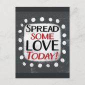 Verspreid wat liefde vandaag Briefkaart (Voorkant)