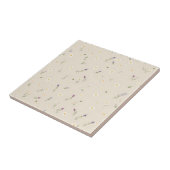 Verspreid Wildflower-patroon met madeliefjes Tegeltje (Zijkant)