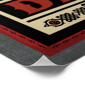 Verspreide afdruk poster (Hoek)