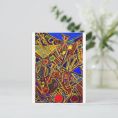 Verspreide banketbakkerswerk (abstract expressioni briefkaart (Staand voorkant)