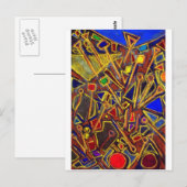Verspreide banketbakkerswerk (abstract expressioni briefkaart (Voorkant / Achterkant)
