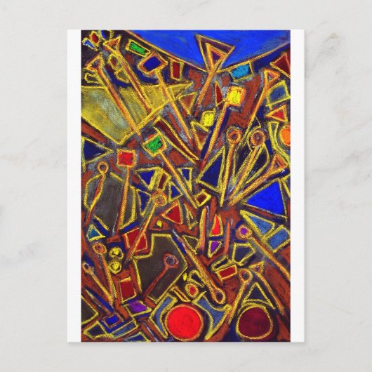 Verspreide banketbakkerswerk (abstract expressioni briefkaart (Voorkant)