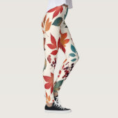 Verspreide bladeren en bessen leggings (Rechts)