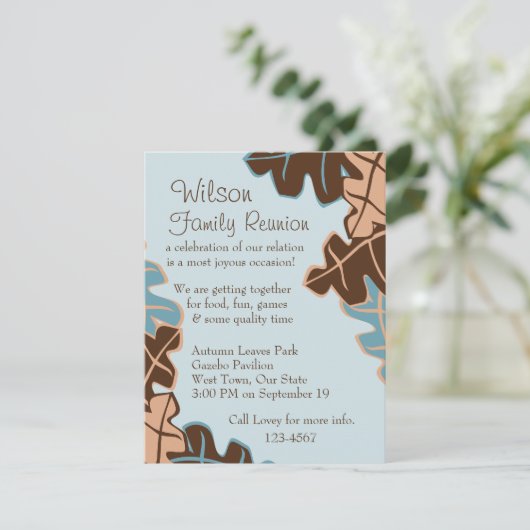 Verspreide bladeren! kaart (Staand voorkant)