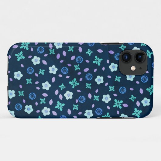 Verspreide bloemen Case-Mate iPhone case (Achterkant (horizontaal))