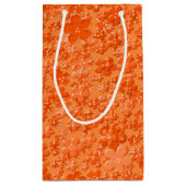 Verspreide bloemen, Oranje-GIFT BAG S Klein Cadeauzakje (Achterkant)